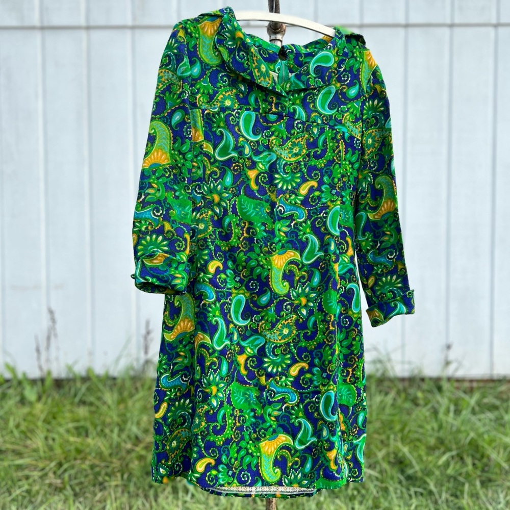 Vintage Handmade Paisley Dress